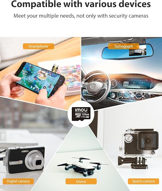 بطاقة ذاكرة Micro SD سعة 128 جيجابايت من Imou بطاقة ذاكرة Micro SD سعة 128 جيجابايت من Imou